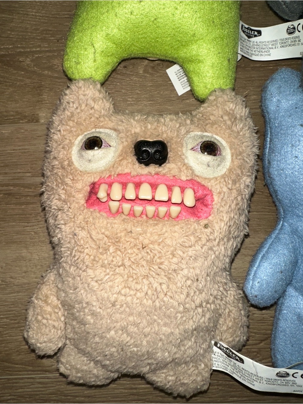 Kids Plush Monster Doll - Assorted Colors (Green, Gray, Beige, Blue) - Picture 2 of 7